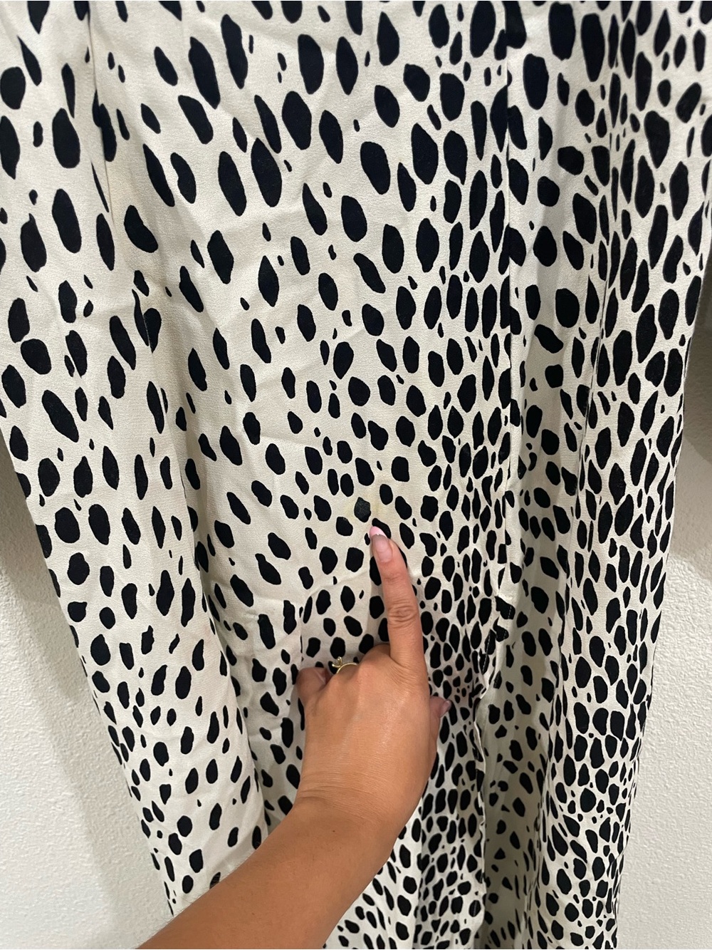 Reformation Alesia Dress Cream Cheetah  Leopard Animal Print Midi Dress Size 0 - Picture 10 of 12